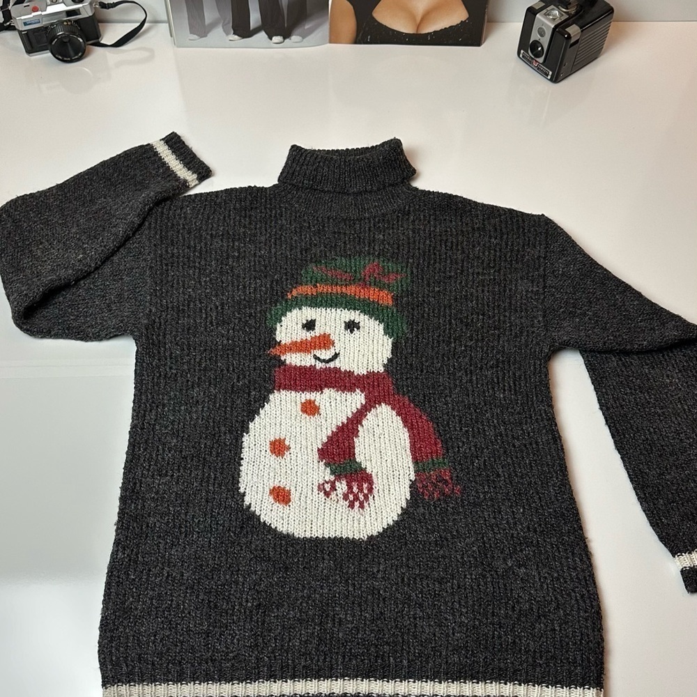 Y2k Vintage Gallagher snowman turtleneck